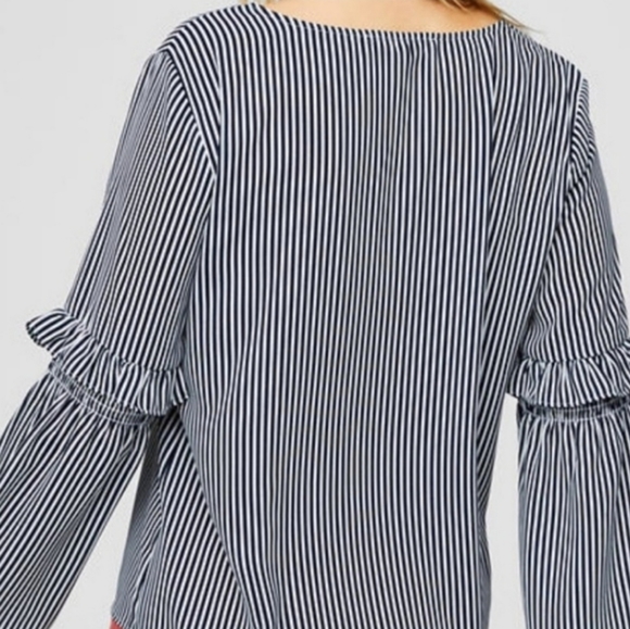 LOFT (M) Bell-Sleeve Lightweight Top EUC - Picture 2 of 8